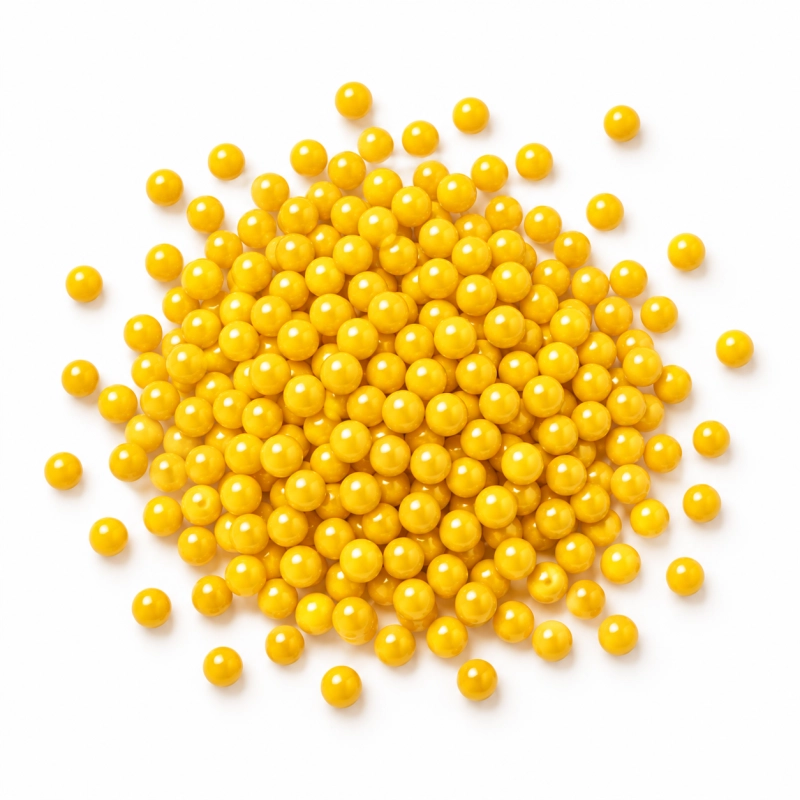 4 mm Sarı Dekoratif Boncuk Draje