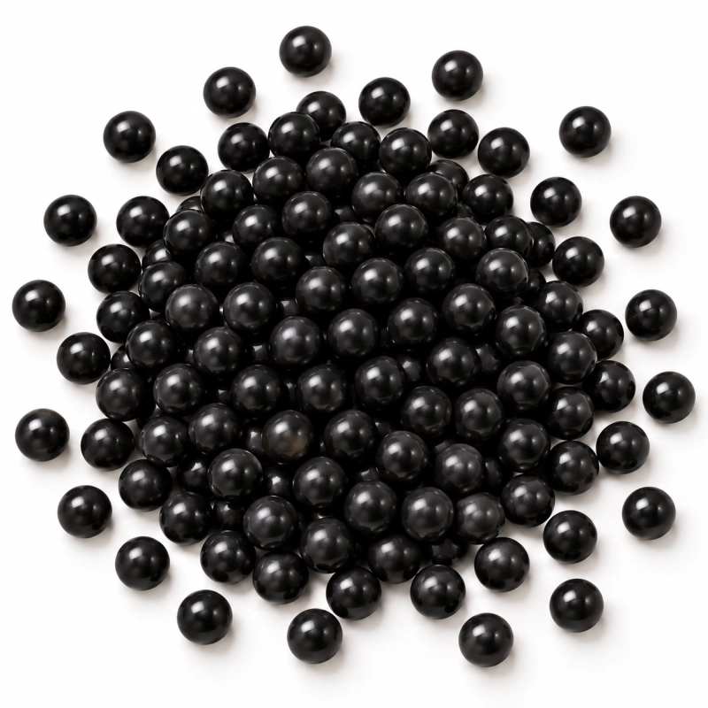 4 mm Siyah Dekoratif Boncuk Draje
