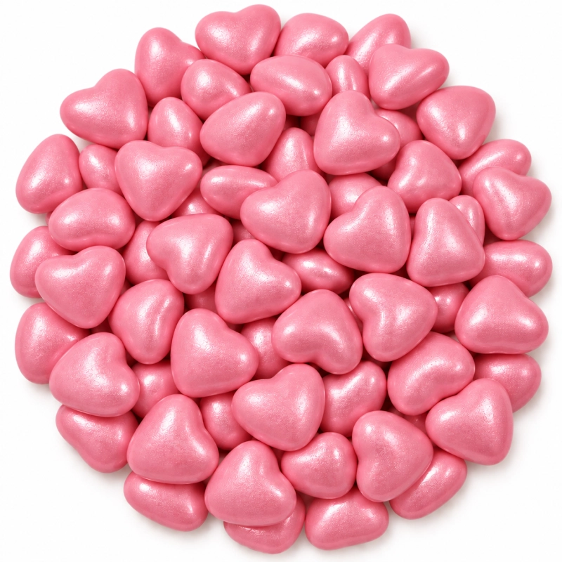 Pembe Dekoratif Kalp Draje