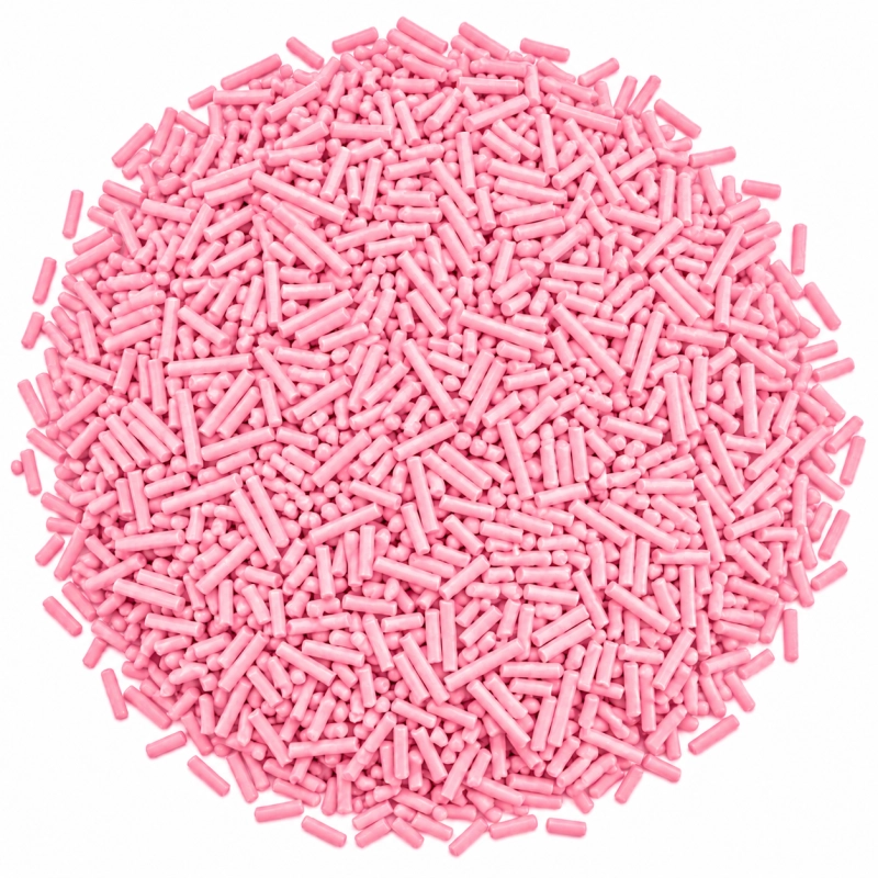 Pembe Granül Pasta Süsü