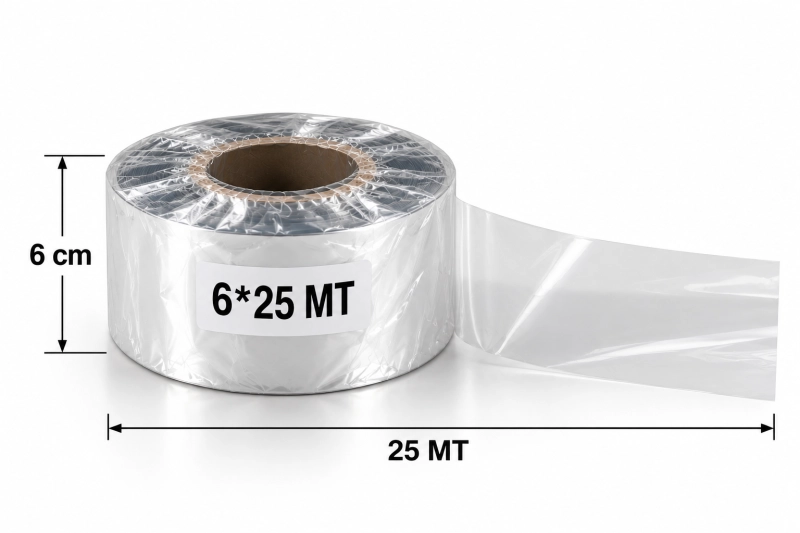 6x25 Mt Şeffaf Yan Dekor