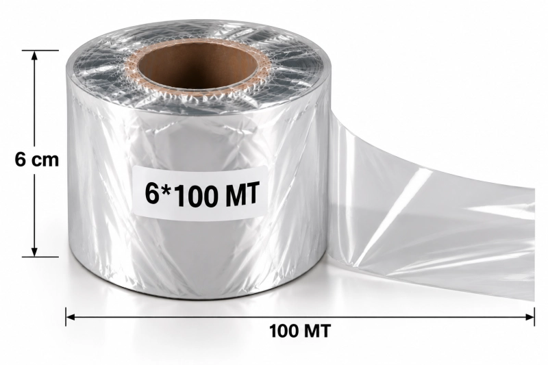 6x100 Mt Şeffaf Yan Dekor