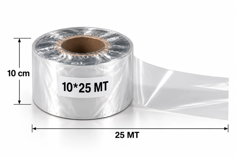 10x25 Mt Şeffaf Yan Dekor