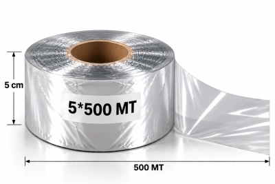 5x500 Mt İnce Şeffaf Yan Dekor
