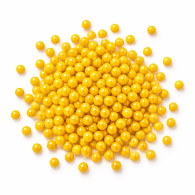 4 mm Sarı Dekoratif Boncuk Draje