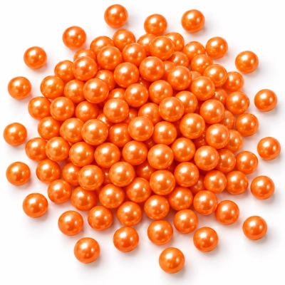 8 mm Turuncu Dekoratif Boncuk Draje