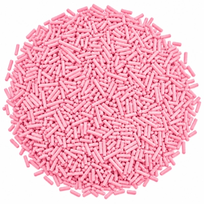 Pembe Granül Pasta Süsü