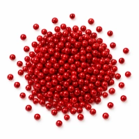 4 mm Kırmızı Dekoratif Boncuk Draje